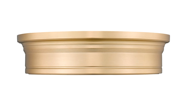 7702F16-MGLD-LED - Bentley 1 Light Flush 16" Mount - Modern Gold