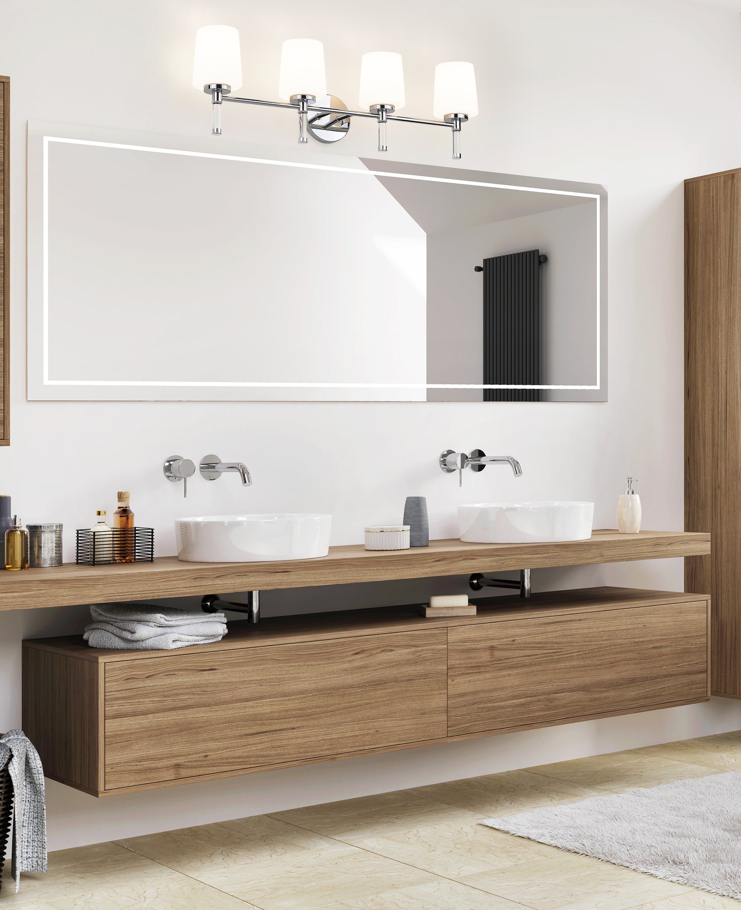 7700-4V-CH - Henri 4 Light 32" Vanity - Chrome