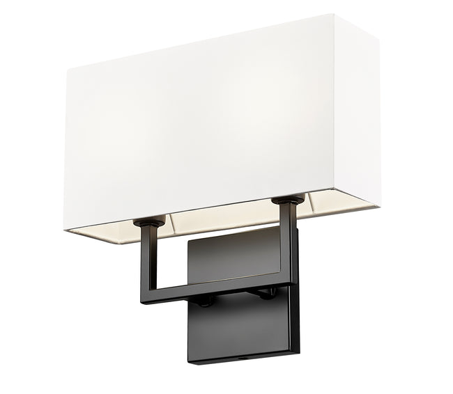 815-2S-MB - Saxon 2 Light Wall 11" Sconce - Matte Black