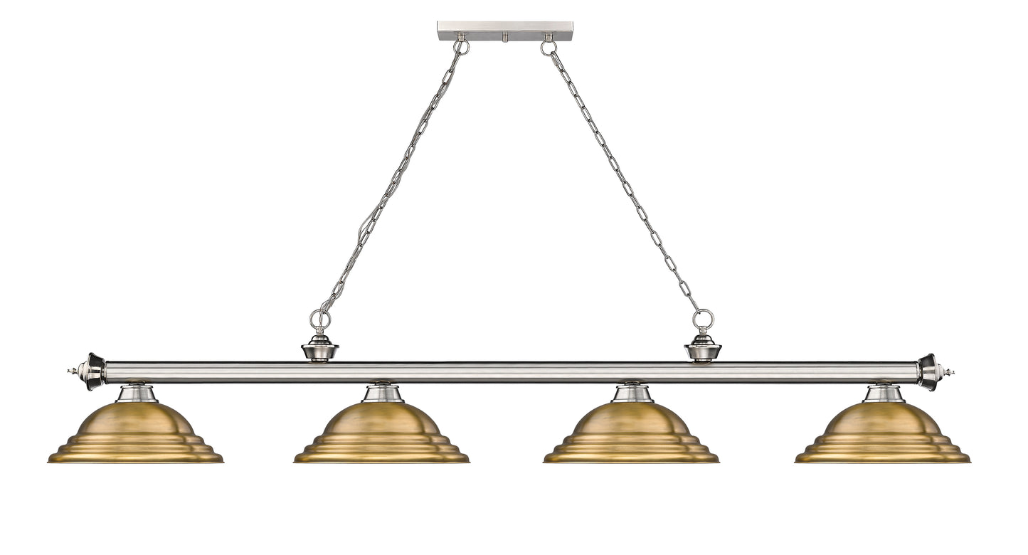2306-4BN-SRB - Cordon 4 Light 82" Billiard - Brushed Nickel