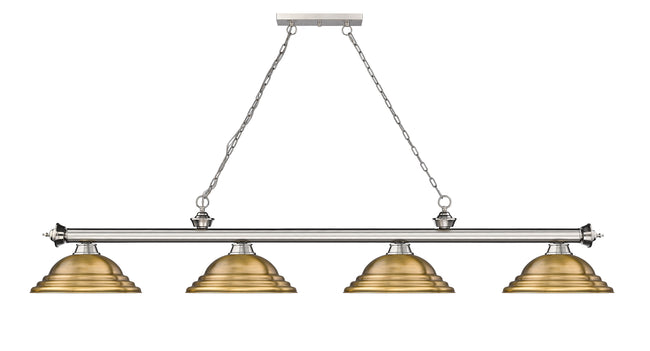 2306-4BN-SRB - Cordon 4 Light 82" Billiard - Brushed Nickel