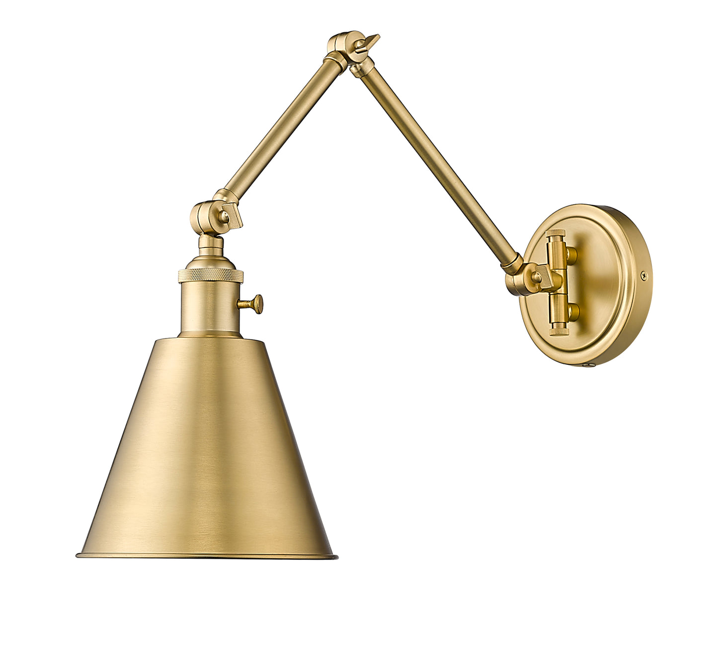 349S-MGLD - Gayson 1 Light Wall 8" Sconce - Modern Gold