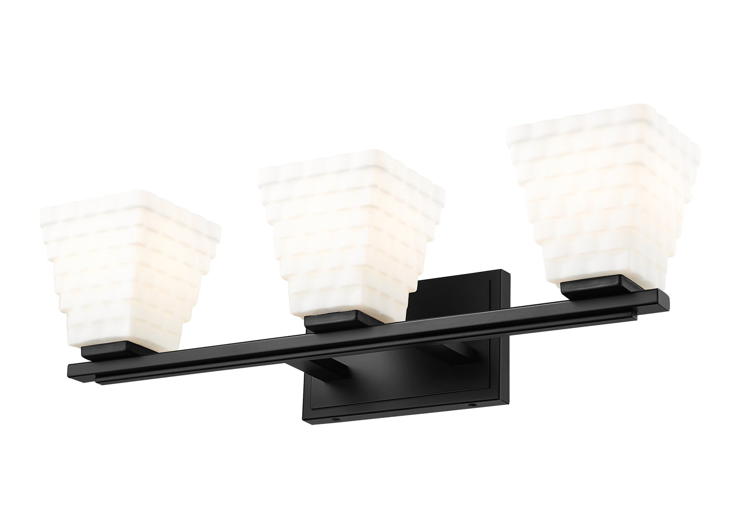 7514-3V-MB - Annalise 3 Light 24" Vanity - Matte Black