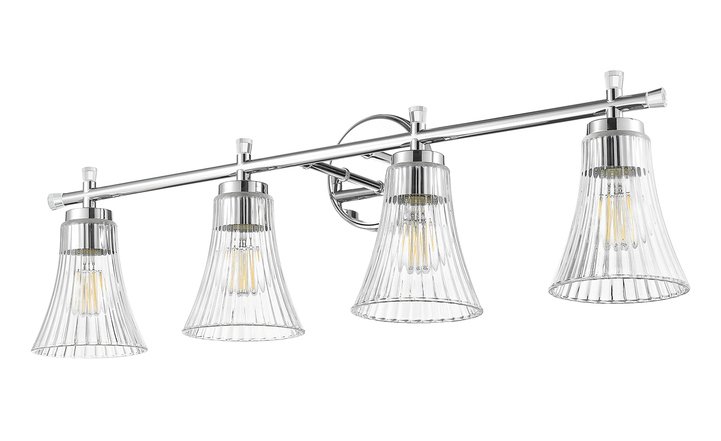 7519-4V-CH - Belle 4 Light 32" Vanity - Chrome