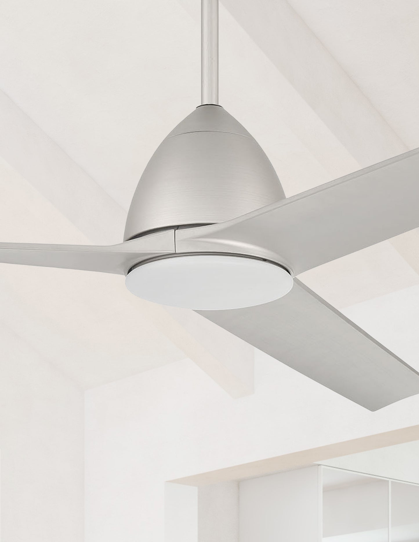 NTO54PN3 - Nitro 54" 3 Blade Indoor Outdoor Ceiling Fan with Light Kit - Painted Nickel