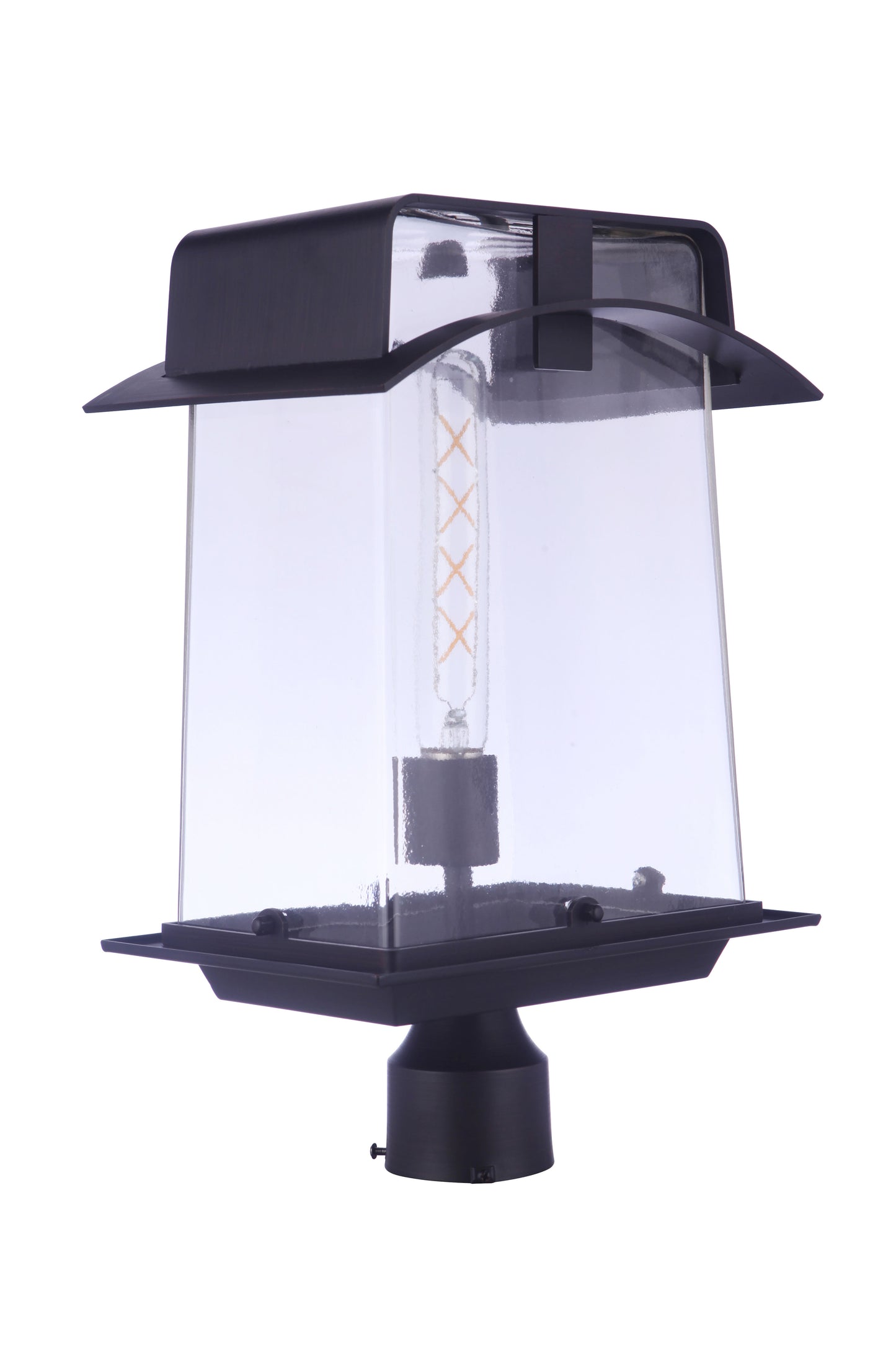 ZA6025-ABZ - Smithy 1 Light 18" High Outdoor Post - Aged Bronze Brushed