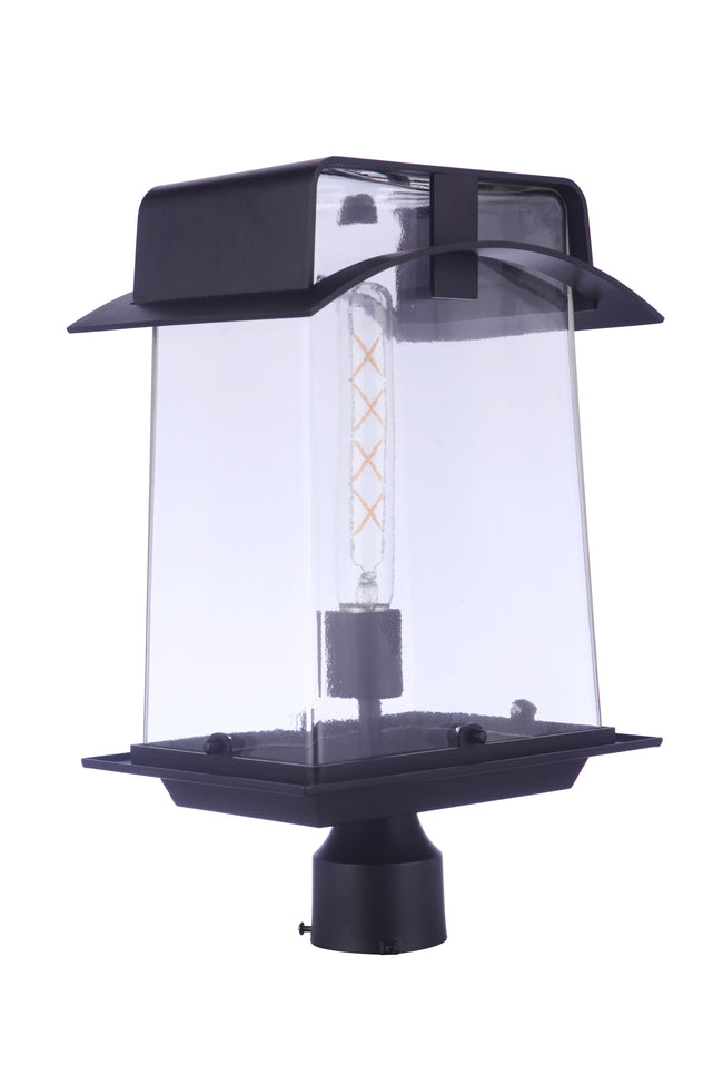 ZA6025-ABZ - Smithy 1 Light 18" High Outdoor Post - Aged Bronze Brushed