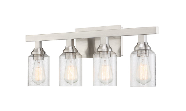 53104-BNK - Chicago 4 Light 28" Wide Vanity Light - Brushed Nickel