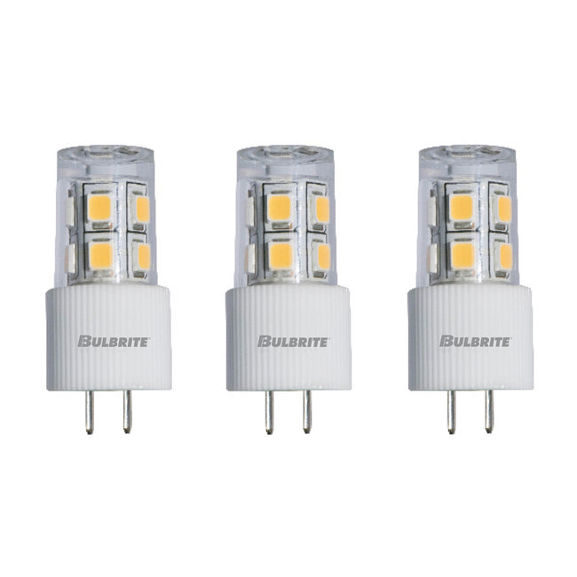 770571 - JC LED G4 Base Light Bulb - 2 Watt - 3000K - 3 Pack