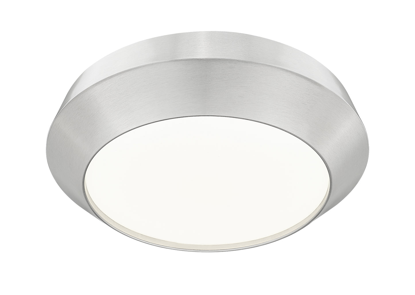 7701F12-BN-LED - Quasars 1 Light Flush 12" Mount - Brushed Nickel