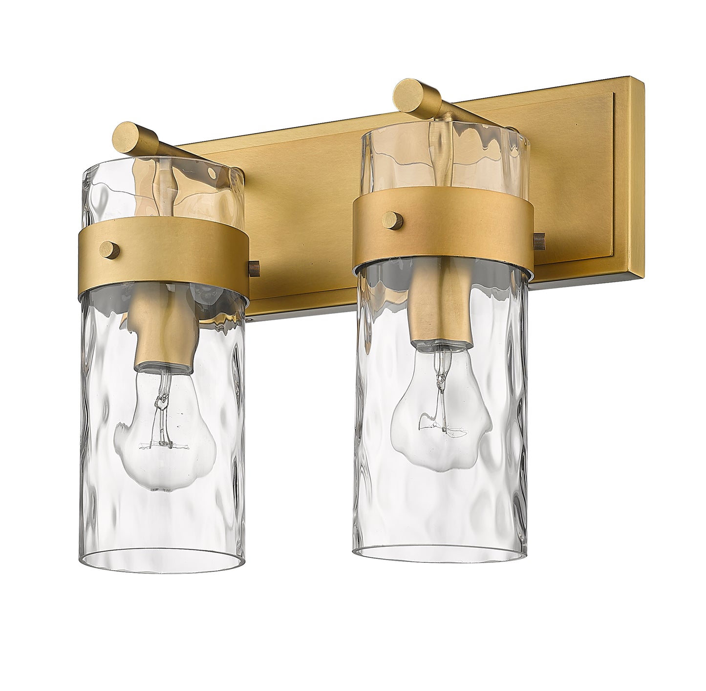 3035-2V-RB - Fontaine 2 Light 14" Vanity - Rubbed Brass
