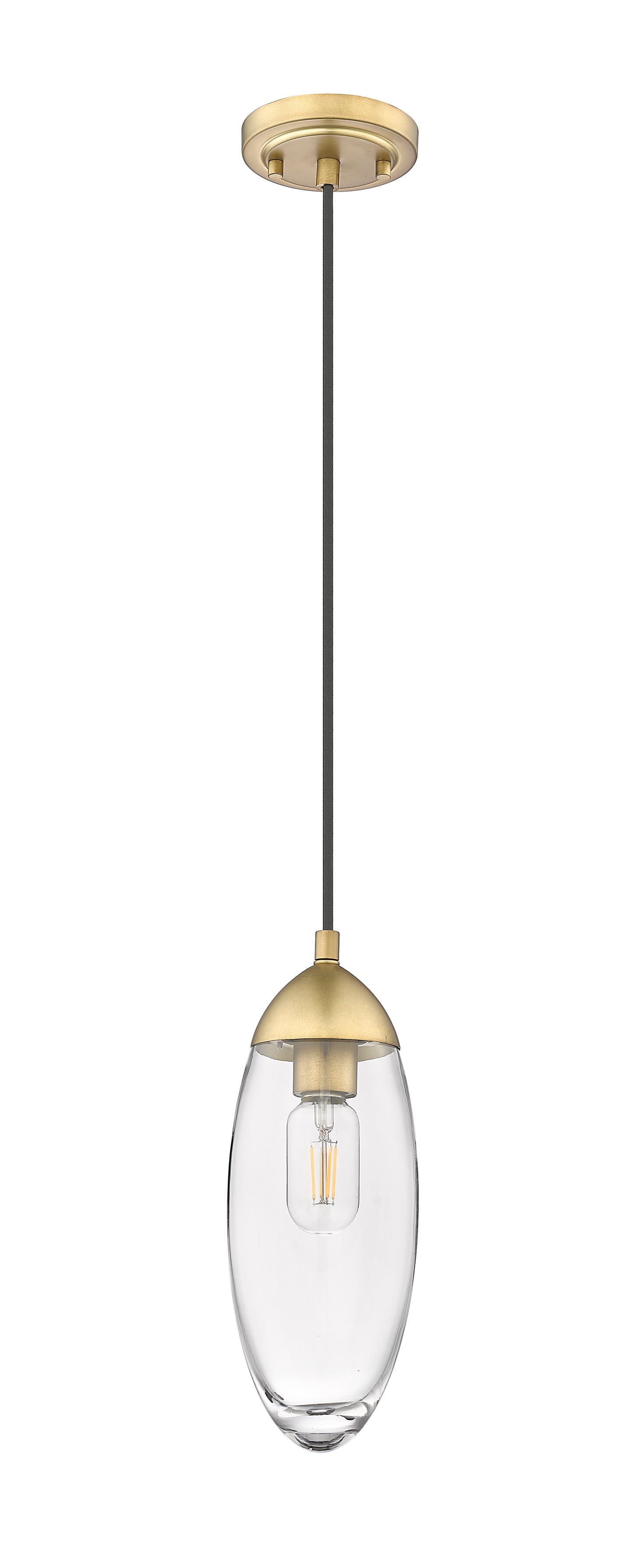 651P-RB - Arden 1 Light 4" Pendant - Rubbed Brass