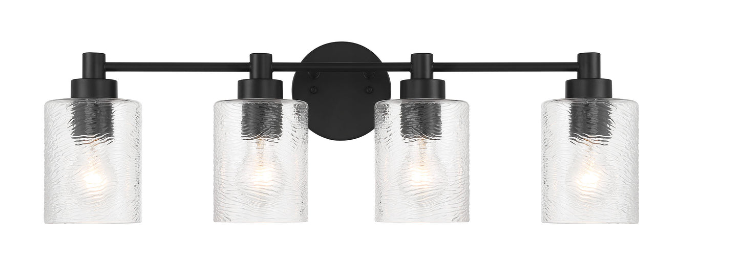 60204-FB - Lyndsey 4 Light 28" Wide Vanity Light - Flat Black