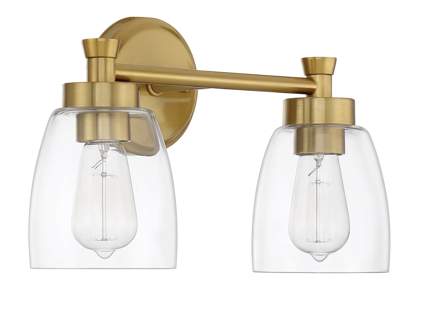 12716SB2 - Henning 2 Light 16" Wide Vanity Light - Satin Brass
