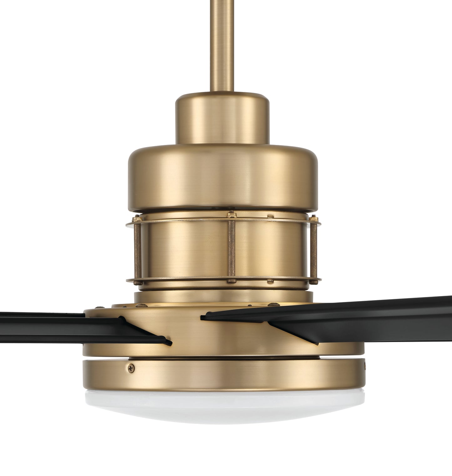 MND80SBFB6-NWF - Mondo 80" Ceiling Fan no Wifi 80" 6 Blade Ceiling Fan with Light Kit - Satin Brass