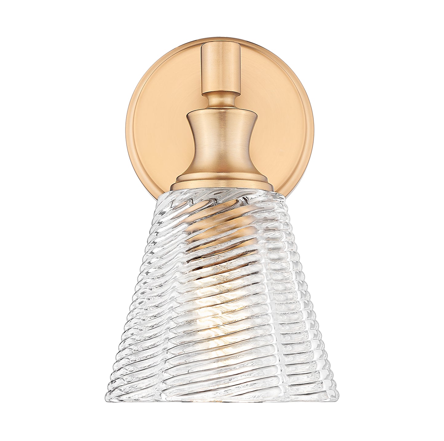 7704-1S-MGLD - Auden 1 Light Wall 10" Sconce - Modern Gold