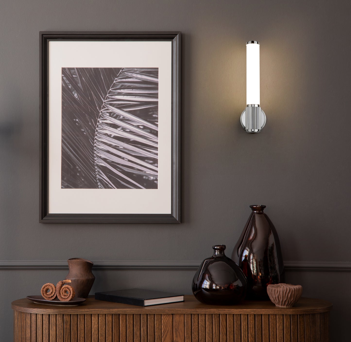 1021-1S-CH-LED - Solange 1 Light Wall 16" Sconce - Chrome