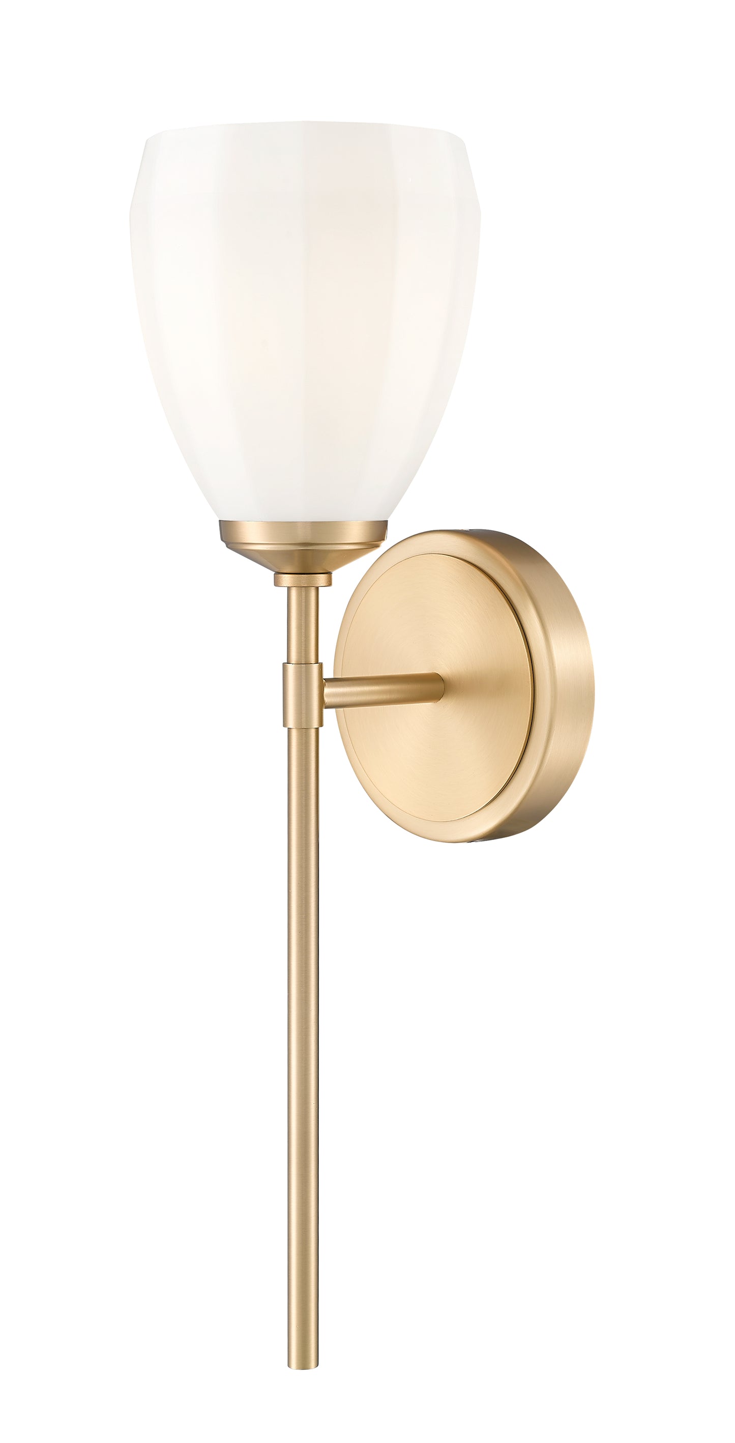 7004-1S-MGLD - Oren 1 Light Wall 19" Sconce - Modern Gold