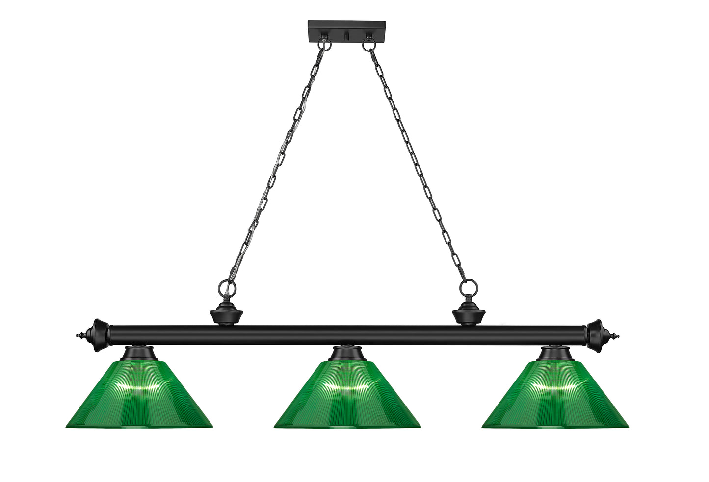 2306-3MB-ARG - Cordon 3 Light 57" Billiard - Matte Black