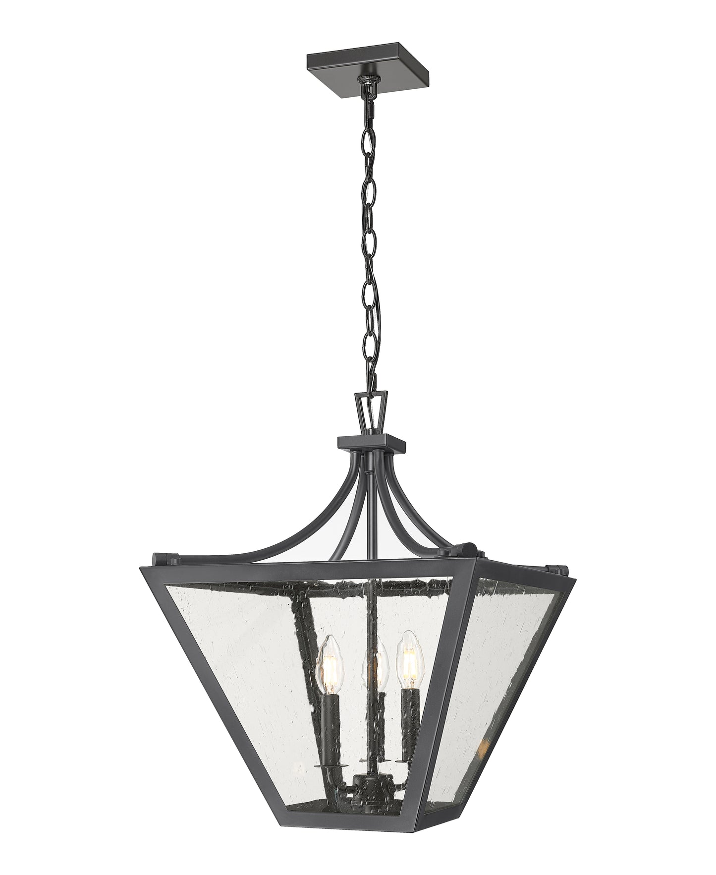 1961-3C-IO - Montalcino 3 Light 16" Chandelier - Iron Ore