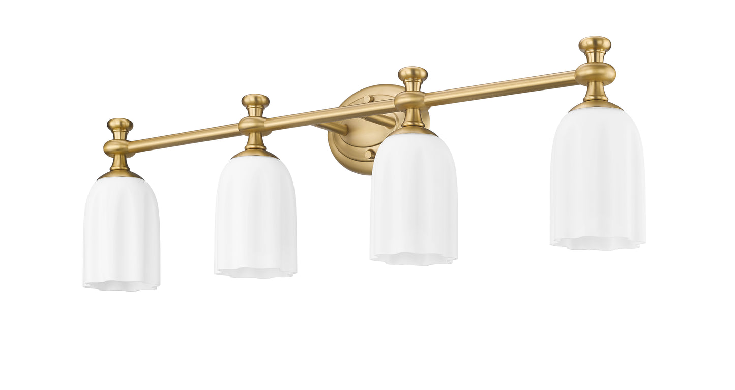 1102-4V-MGLD - Orion 4 Light 31" Vanity - Modern Gold