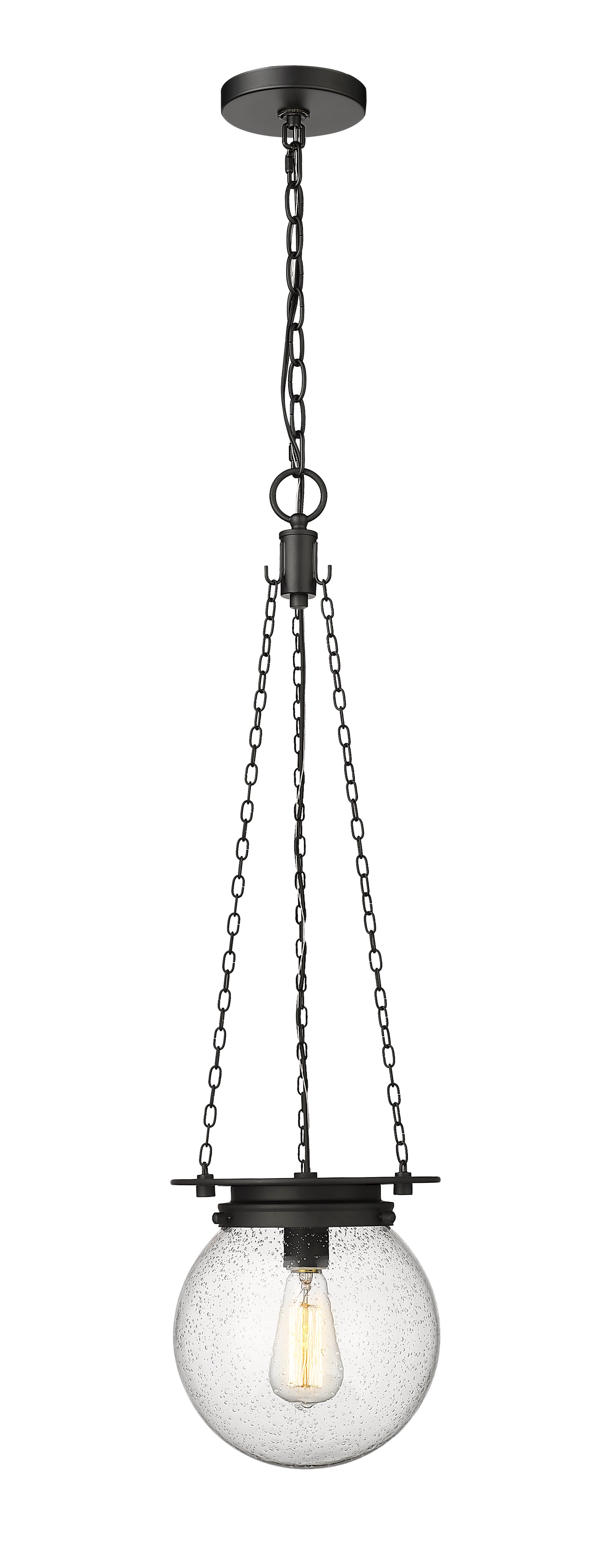 7506P9-MB - Calhoun 1 Light 9" Pendant - Matte black