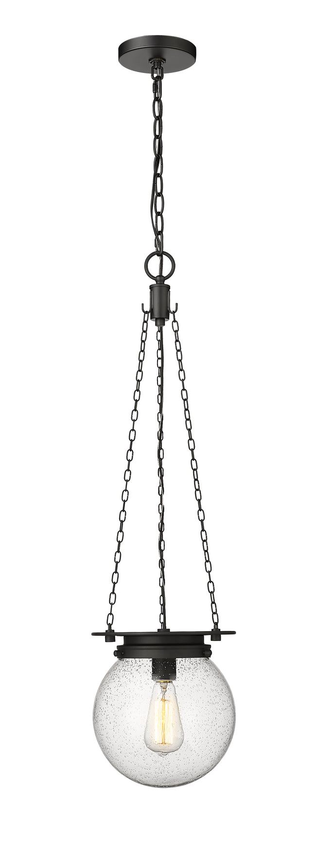 7506P9-MB - Calhoun 1 Light 9" Pendant - Matte black