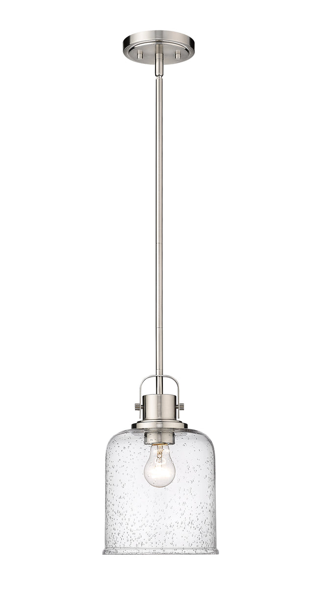 340P8-BN - Kinsley 1 Light 8" Pendant - Brushed Nickel