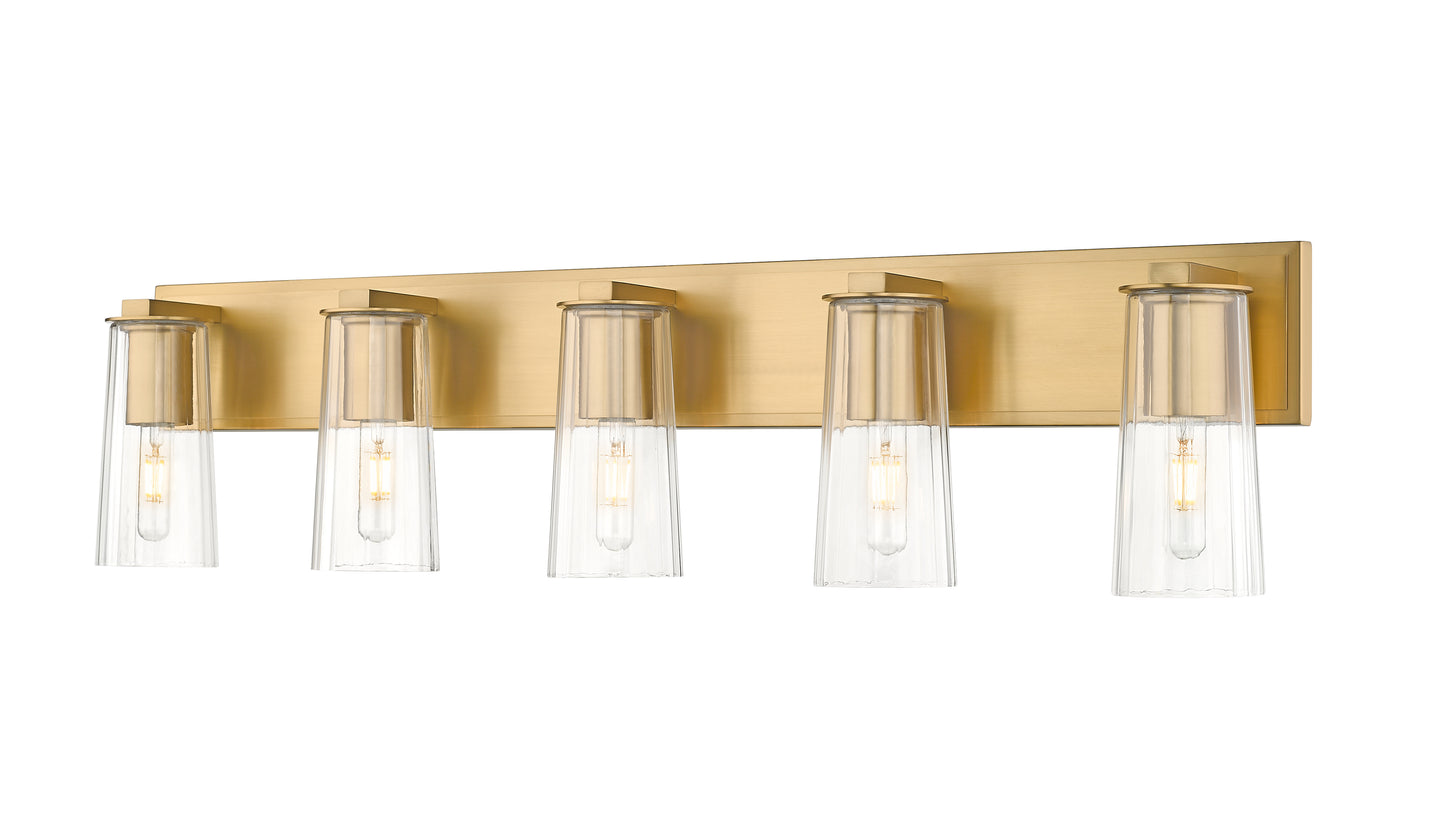 826-5V-MGLD - Titus 5 Light 40" Vanity - Modern Gold
