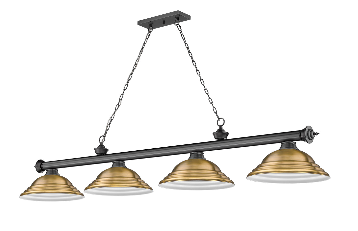 2306-4BP-SRB - Cordon 4 Light 82" Billiard - Bronze Plate