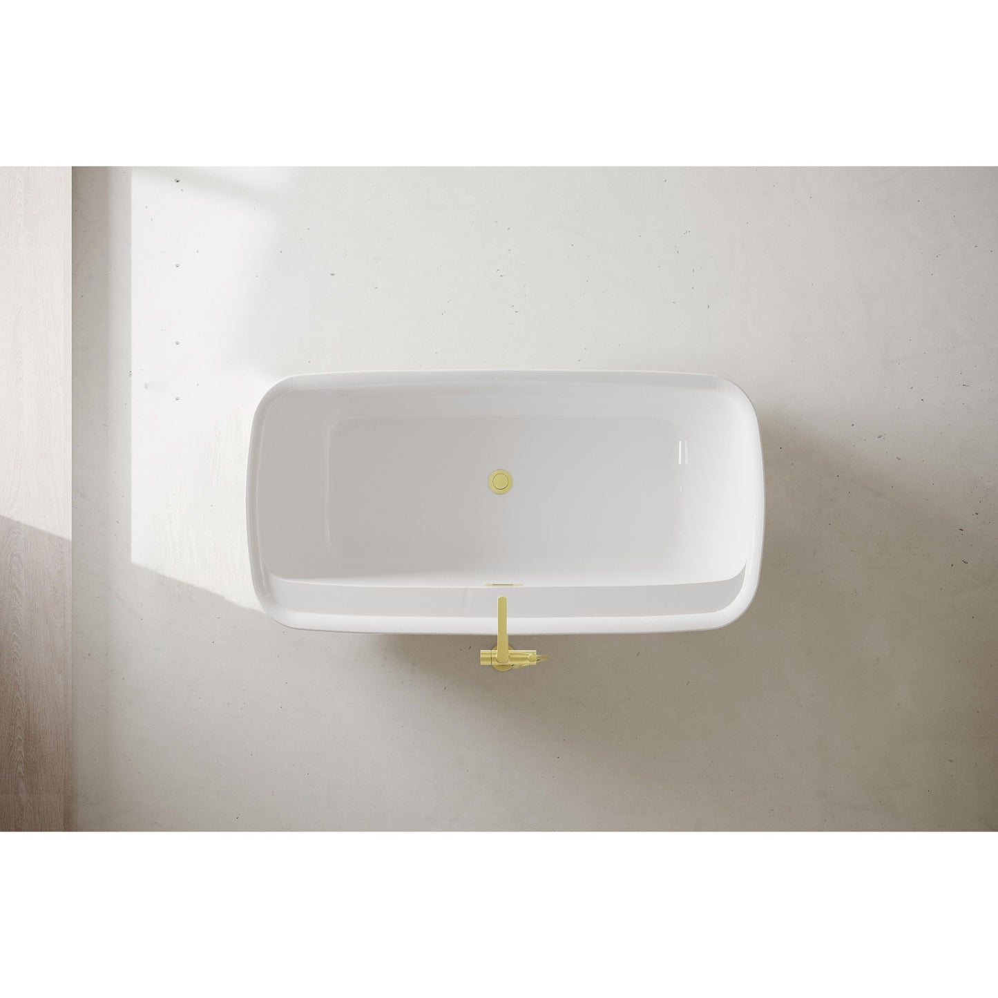 Calum 59" Soaking Bathtub in Glossy White