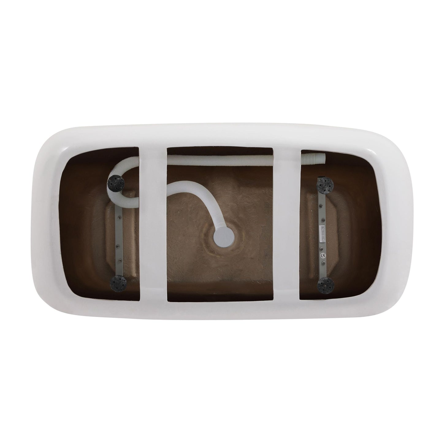 Calum 59" Soaking Bathtub in Glossy White