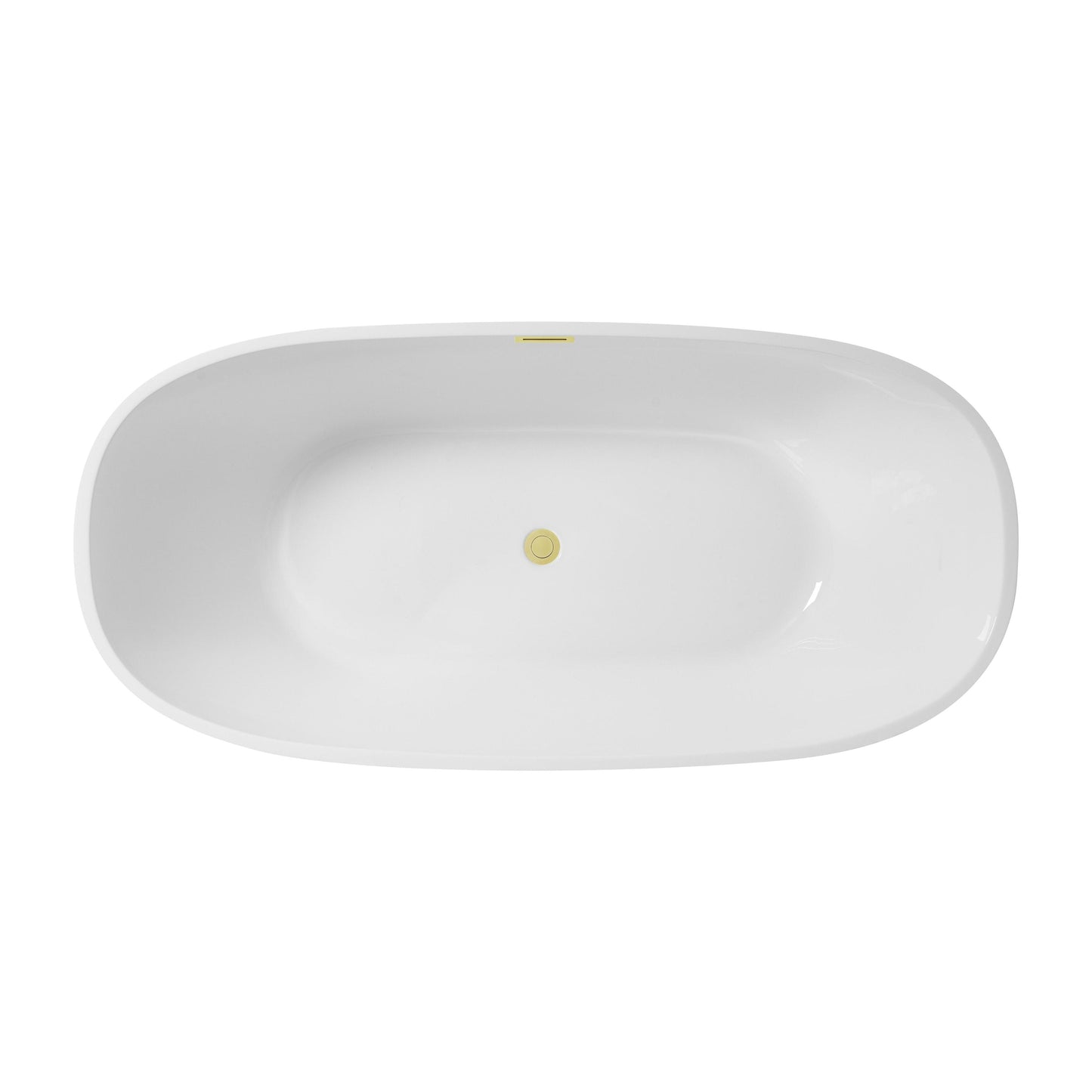 Allegra 77" Soaking Bathtub in Glossy White