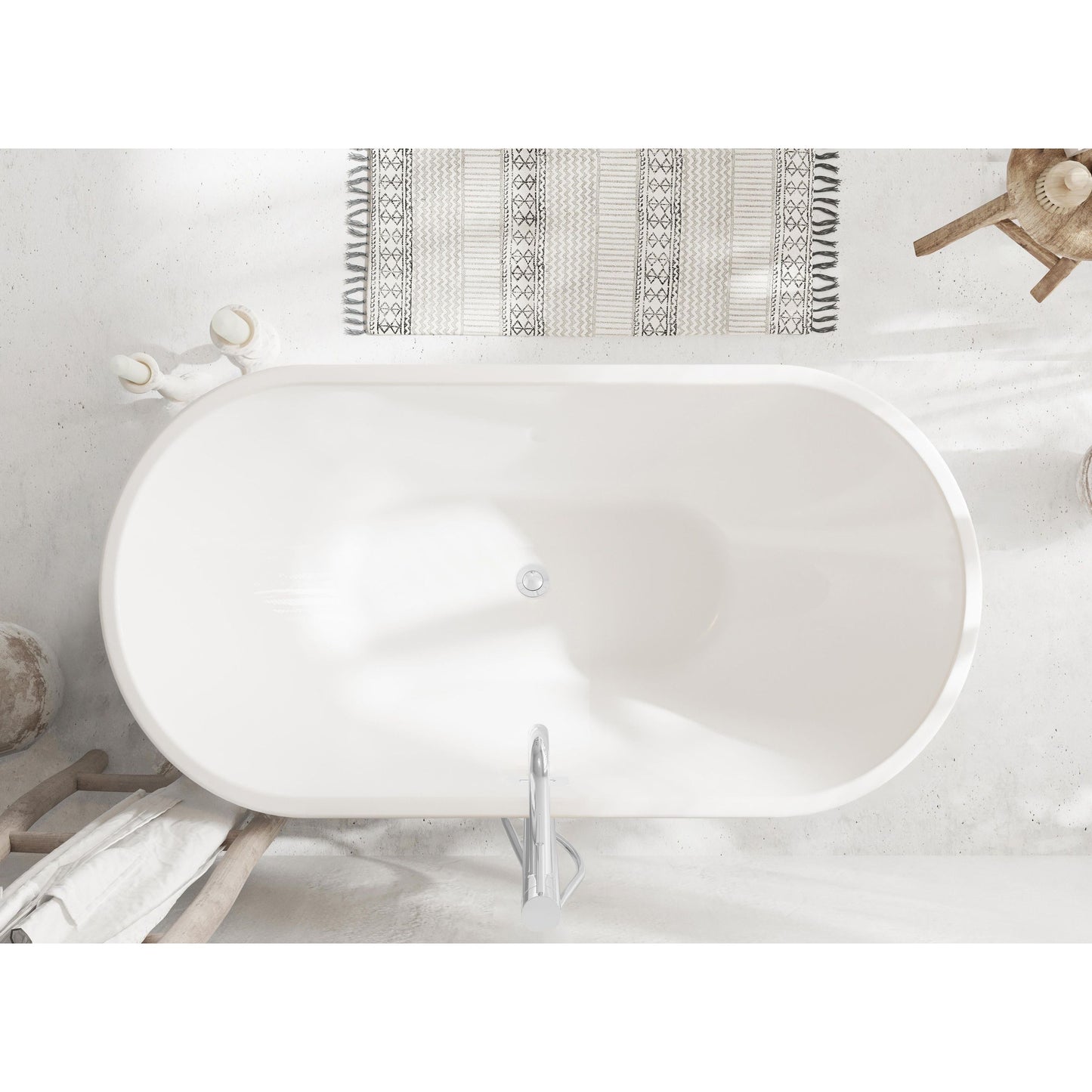 Fairview 59" Bathtub in Glossy White
