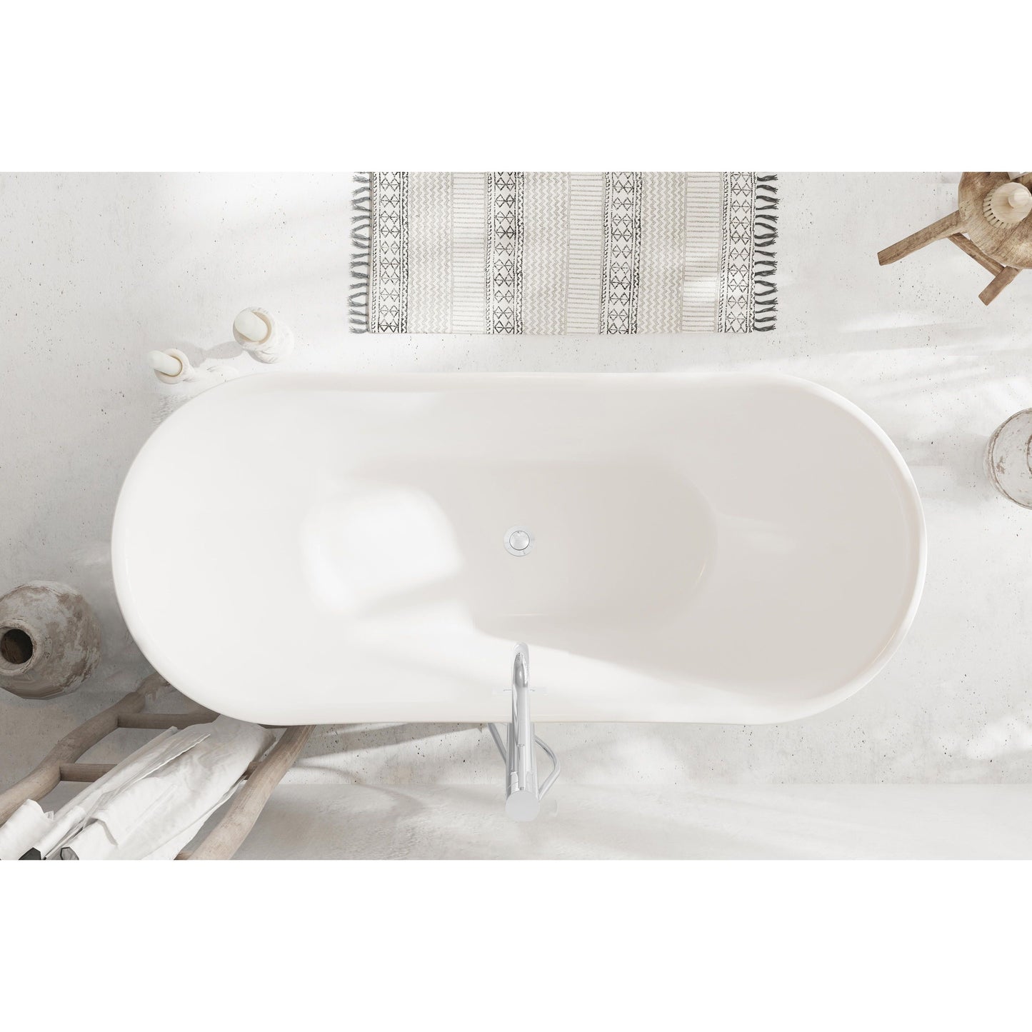 Bristol 59" Bathtub in Glossy White