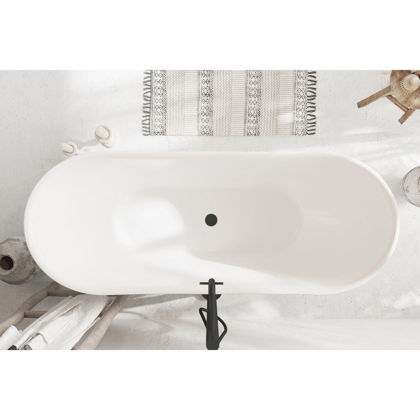 Bristol 67" Bathtub in Glossy White