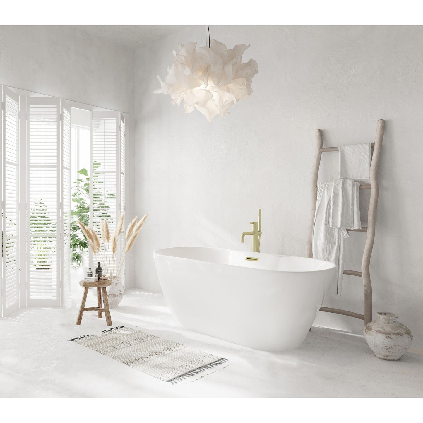 Landon 59" Bathtub in Glossy White