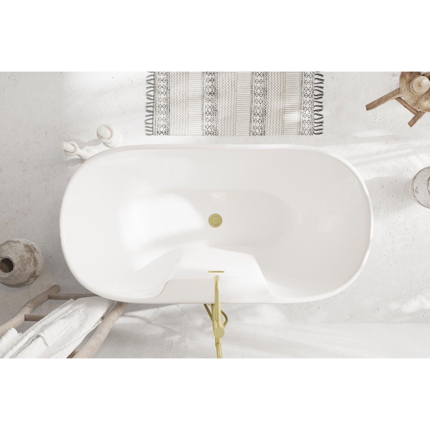 Landon 59" Bathtub in Glossy White