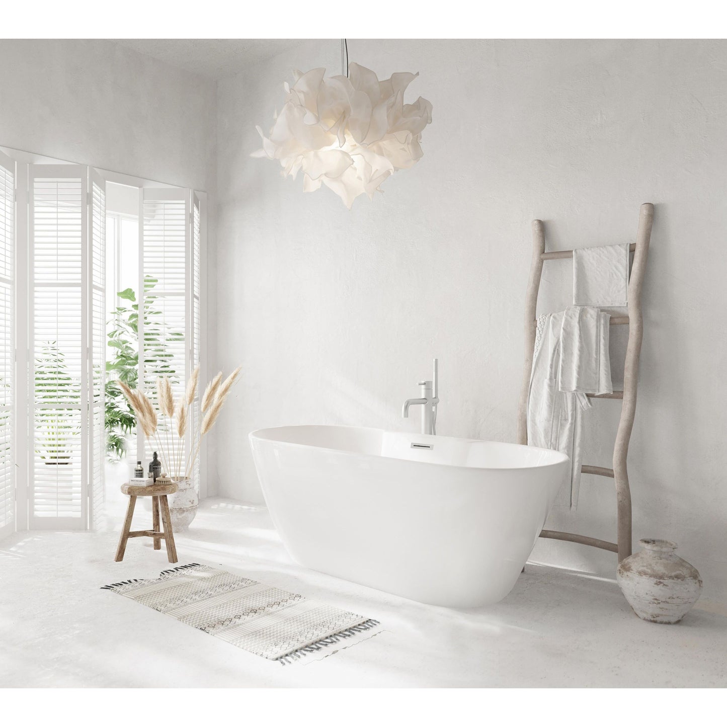 Landon 59" Bathtub in Glossy White