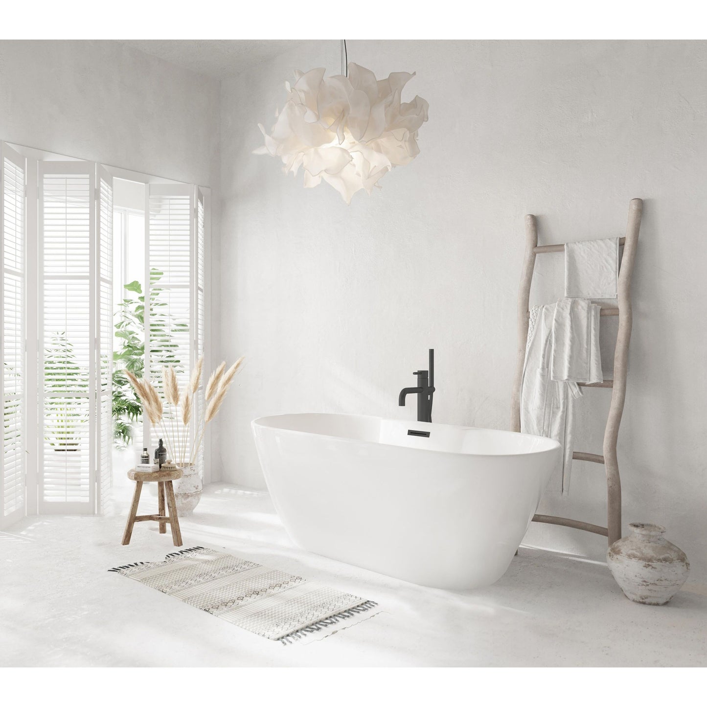 Landon 59" Bathtub in Glossy White
