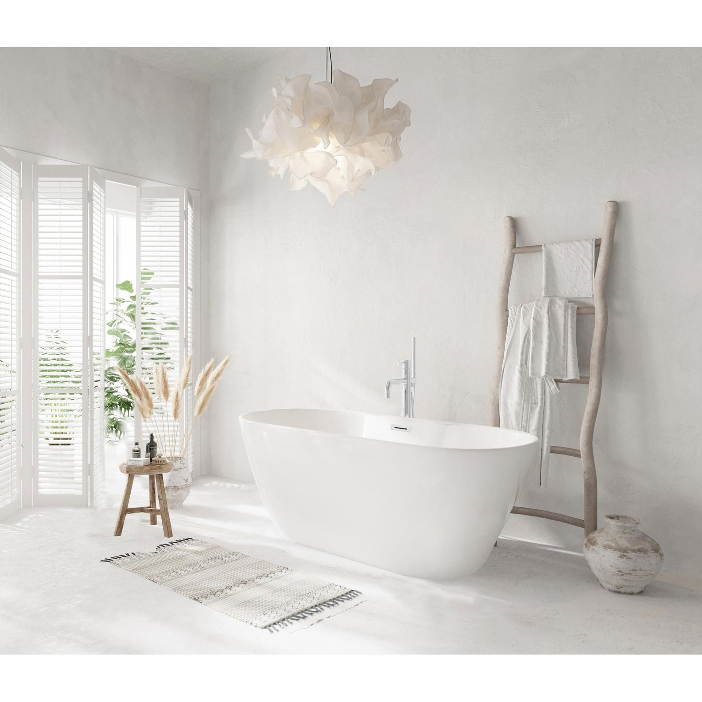 Landon 59" Bathtub in Glossy White