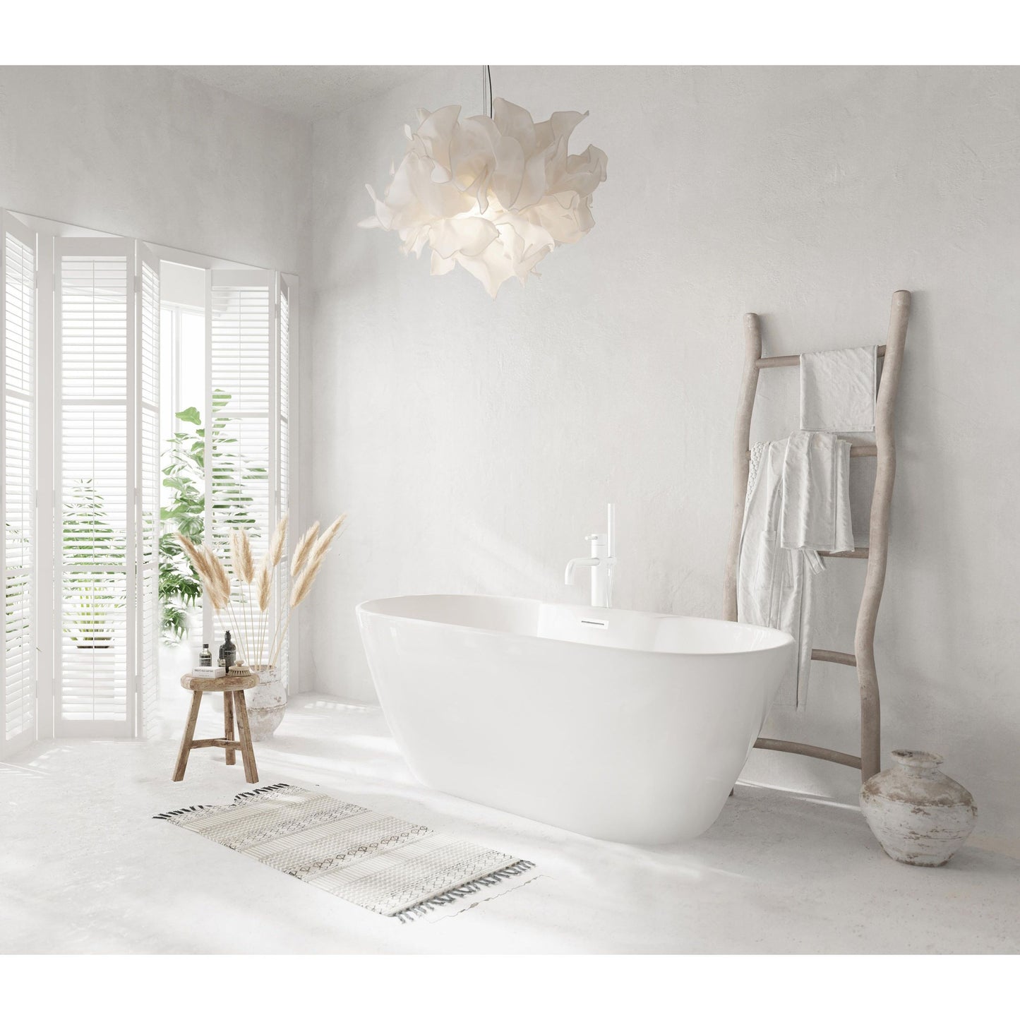 Landon 59" Bathtub in Glossy White