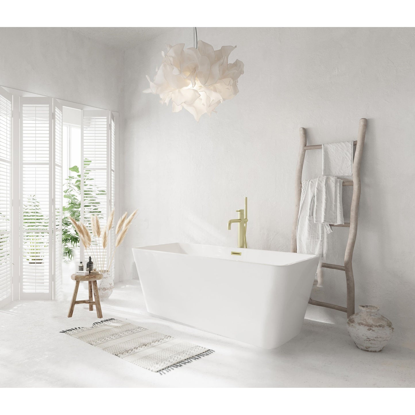Jamison 59" Bathtub in Glossy White