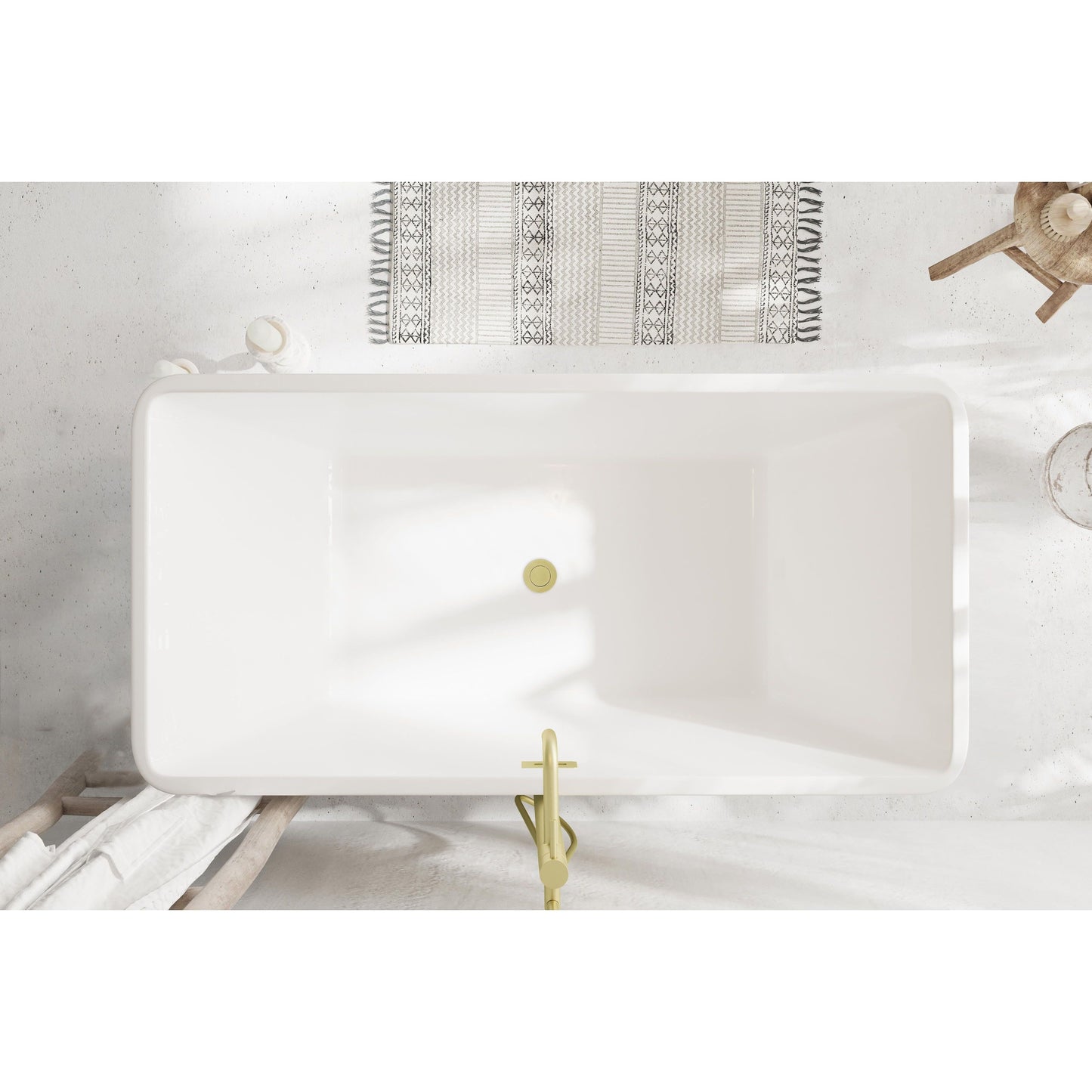 Jamison 59" Bathtub in Glossy White