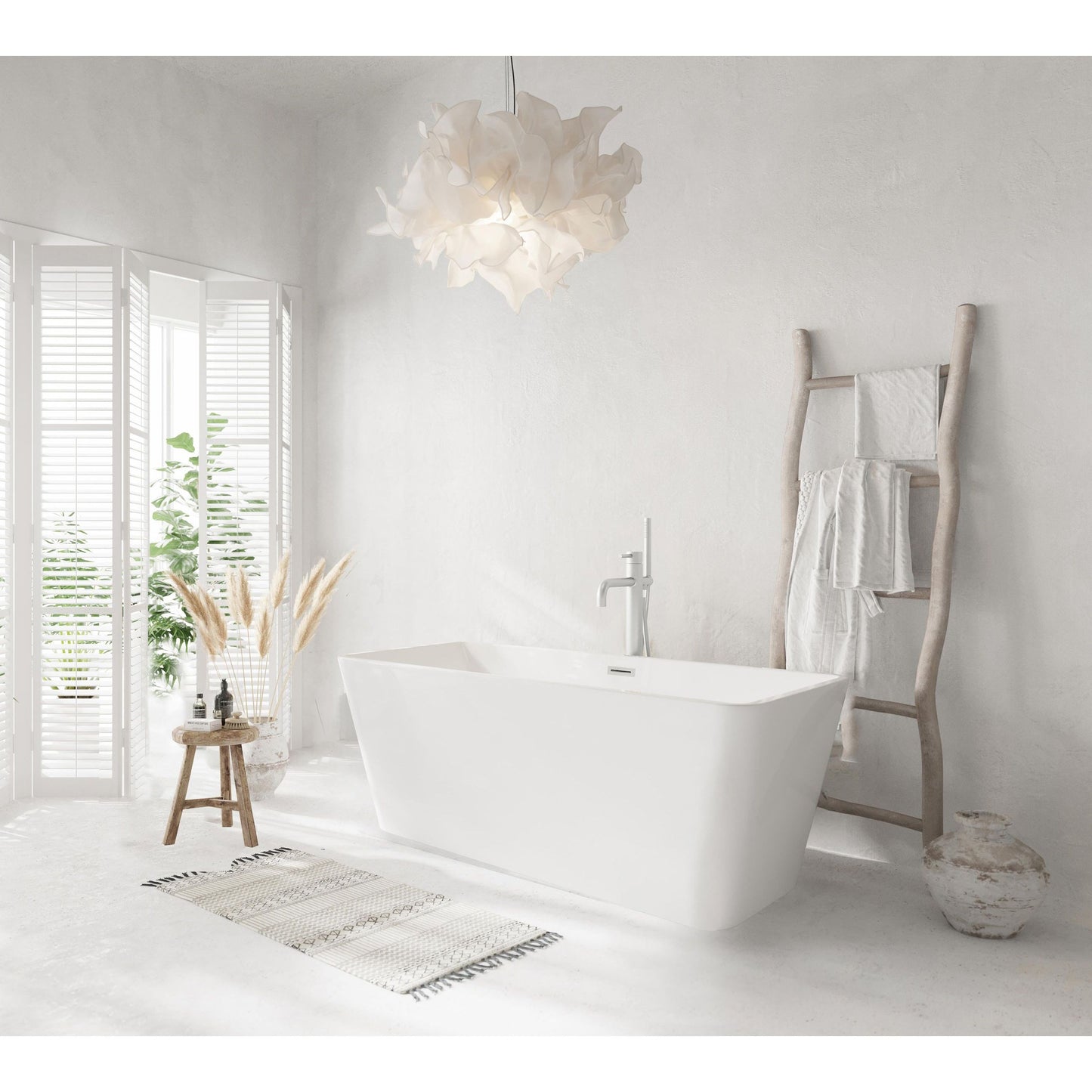 Jamison 59" Bathtub in Glossy White