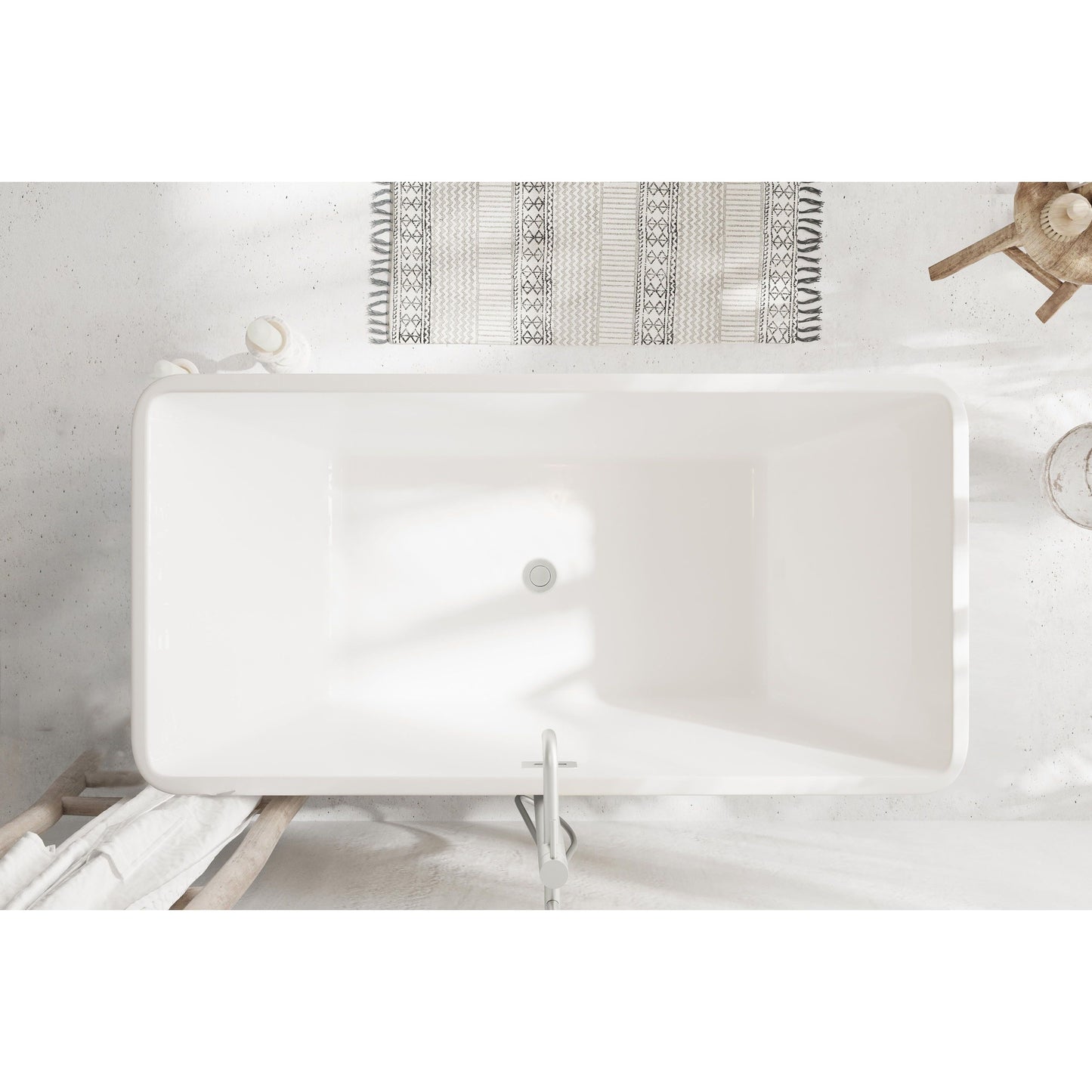 Jamison 59" Bathtub in Glossy White
