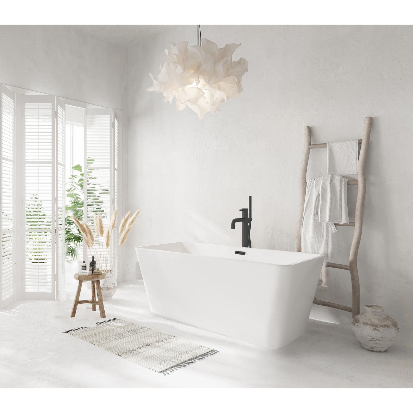 Jamison 59" Bathtub in Glossy White