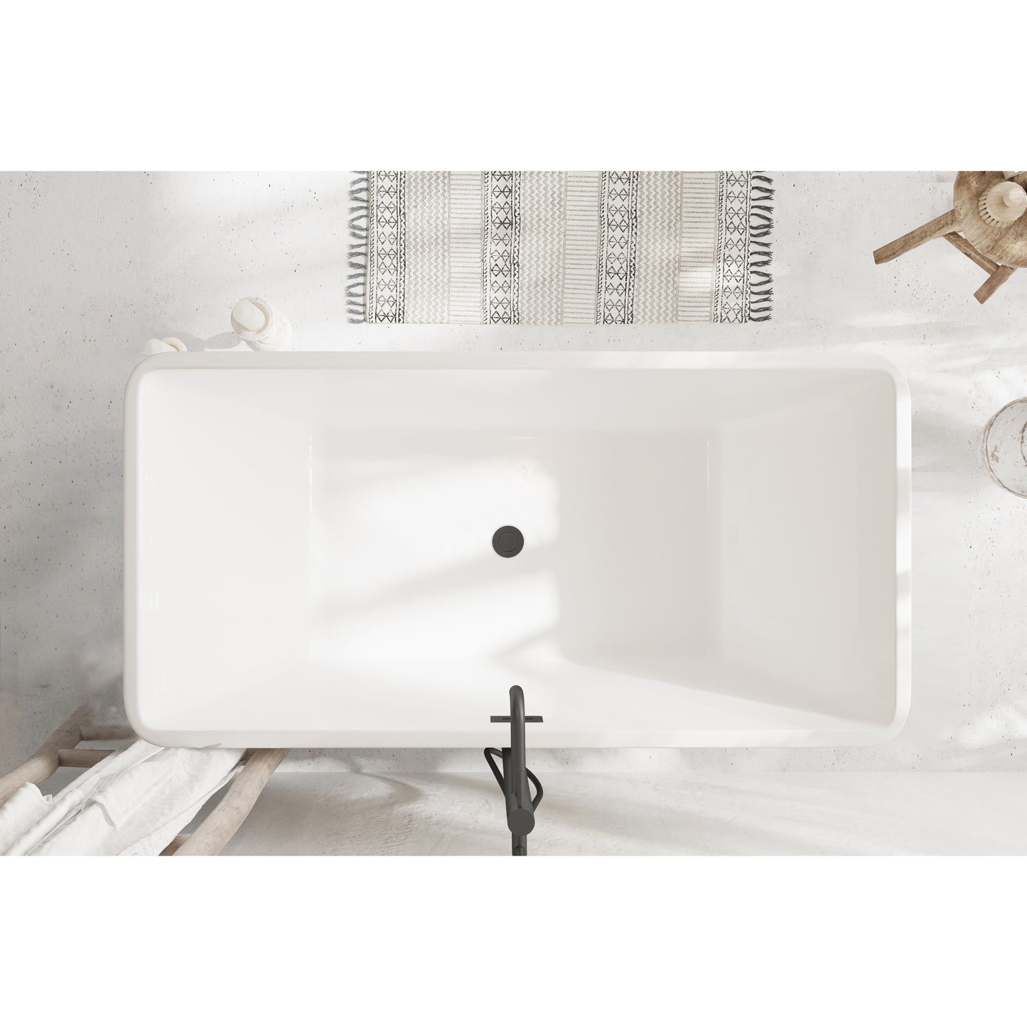 Jamison 59" Bathtub in Glossy White