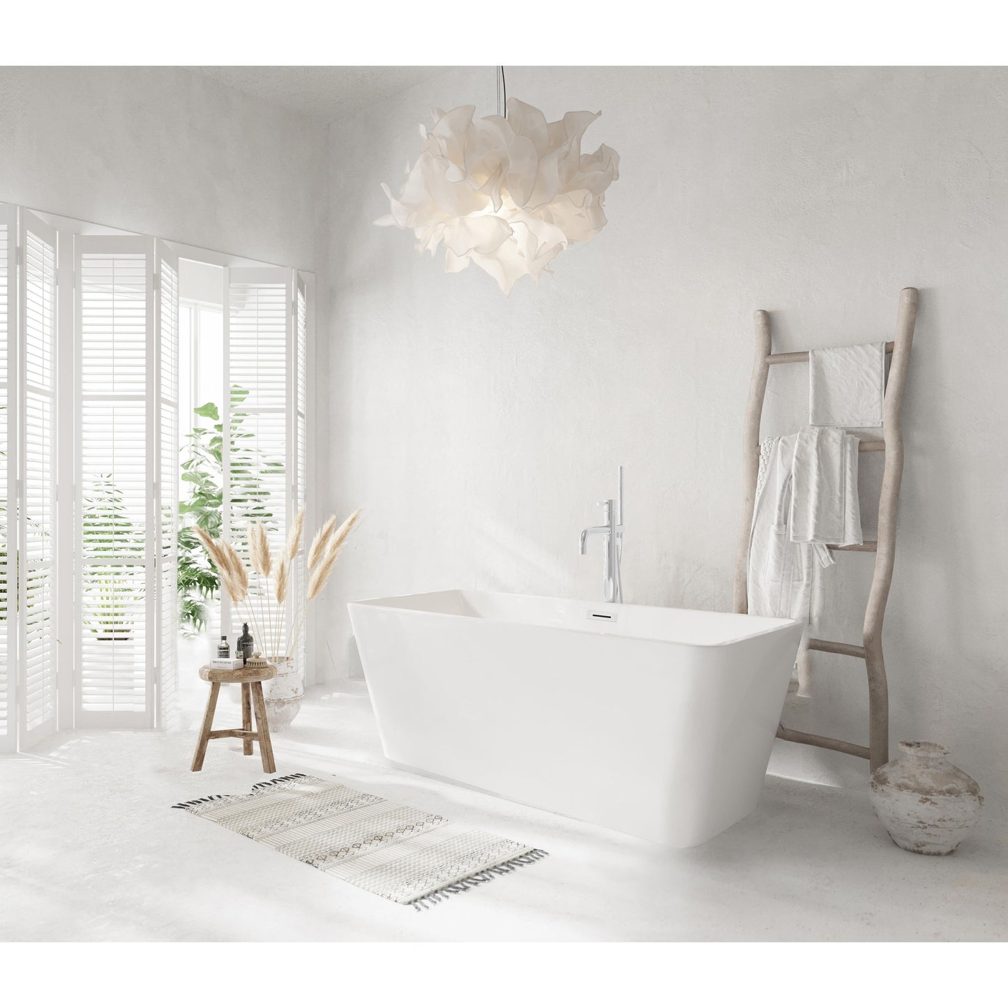 Jamison 59" Bathtub in Glossy White