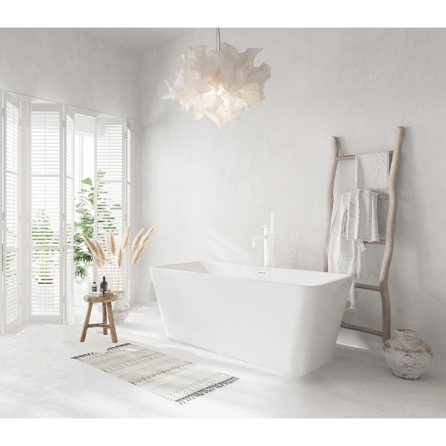 Jamison 59" Bathtub in Glossy White